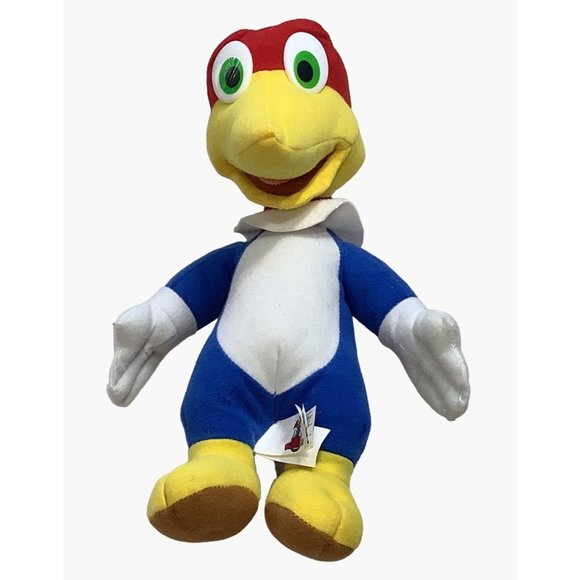 Vintage Woody Wood Pecker Stuffed Animal 15" Plush Kelly Toy Plastic Eyes - Picture 3 of 8